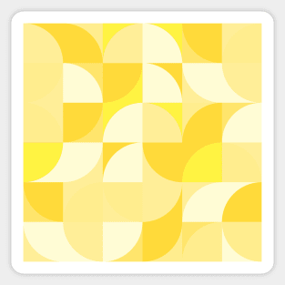 Modern Geometric (Lemon) Sticker